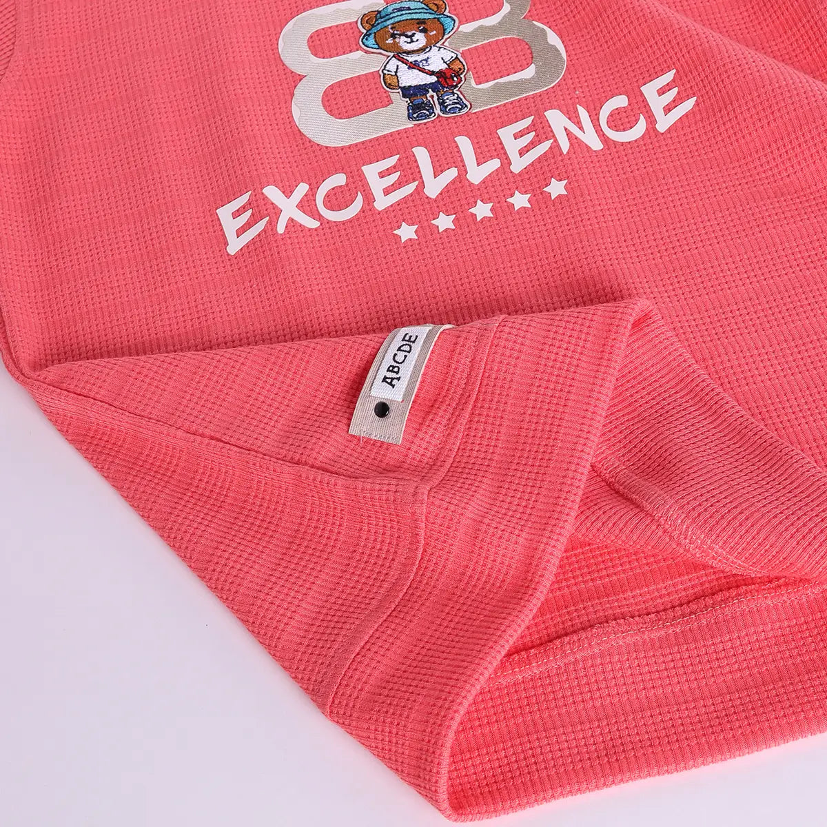 Boys Red Typographic Printed Short Sleeve T-shirts With Elasticated Shorts Sets Sets