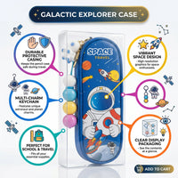 Boys Blue Astronaut Space Travel Pencil Box Trending Accessories