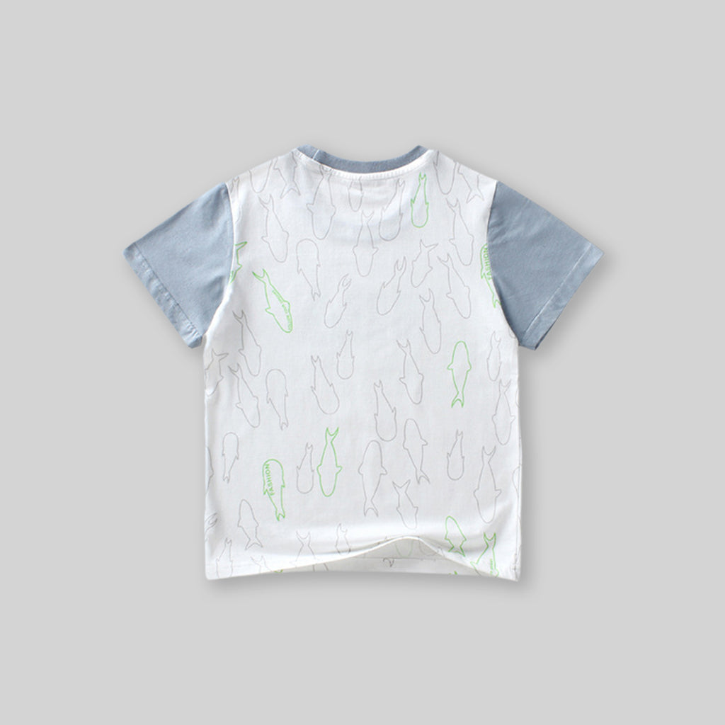 Boys Printed Short Sleeves T-Shirt Tshirts   