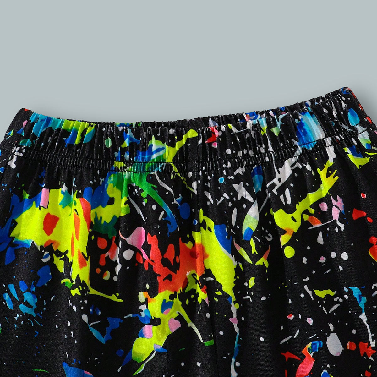 Boys Black Dinosaur Printed Glow in the Dark T-Shirt & Shorts Set 2 pc. Sets