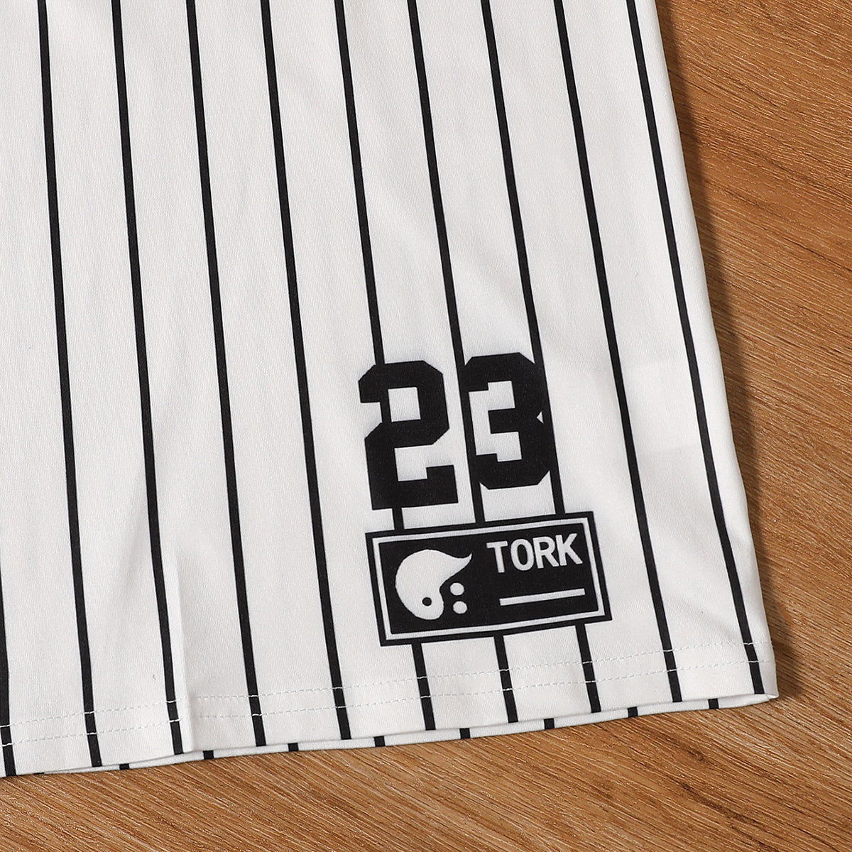 Boys Striped Short Sleeves T-Shirt With Black Shorts Set 2 pc. Sets