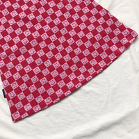 Girls Red Smiley Printed Sleeveless A-Line Dress Casual Dresses