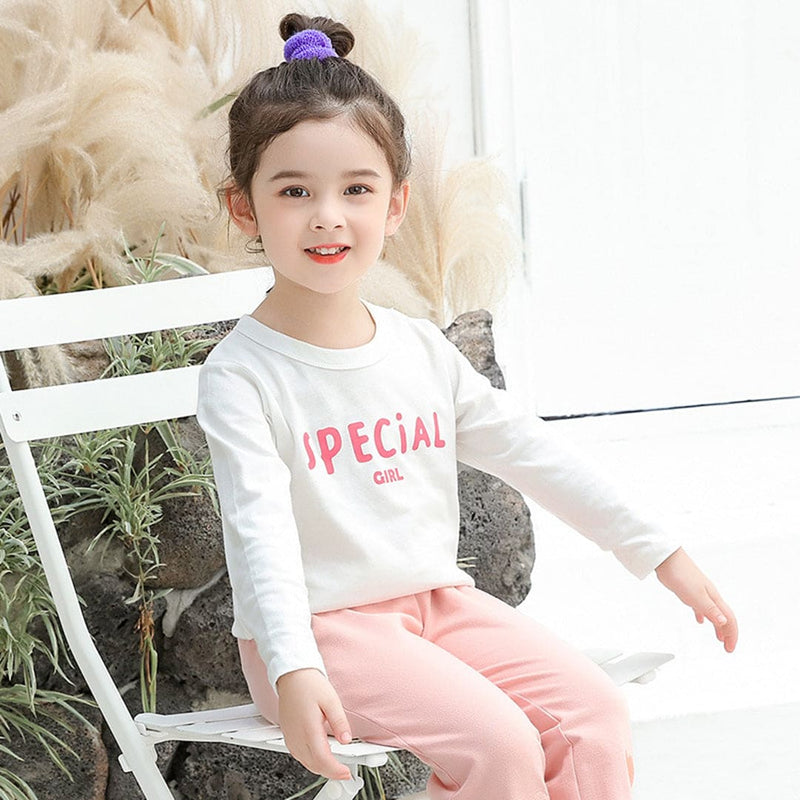 Girls Printed Long Sleeves T-shirt Tshirts   