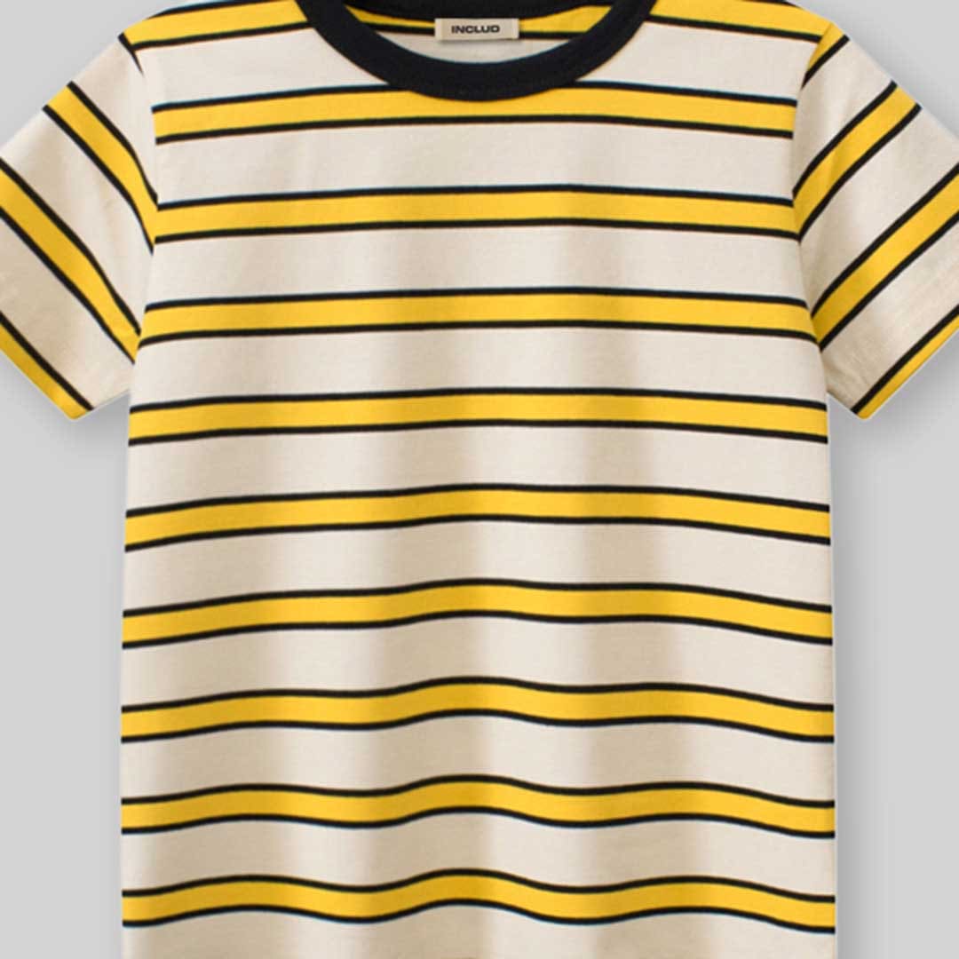 Boys Short Sleeves Striped T-Shirt Tshirts   