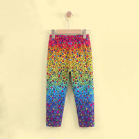 Girls Multicolour Leopard Print Leggings Leggings & Tights