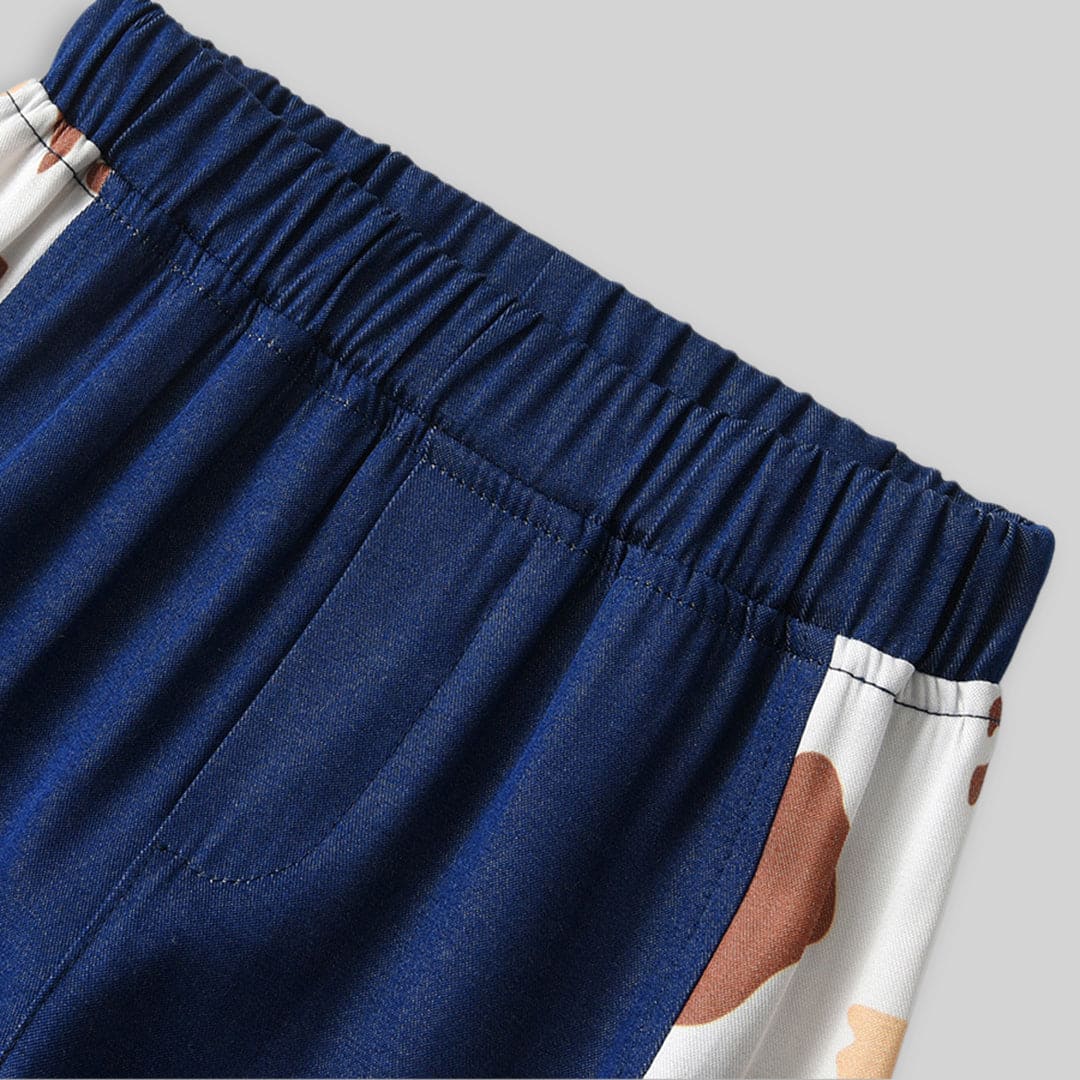 Boys Long Sleeve Shirt With Elasticated Trouser Set Sets   
