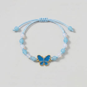 Pack Of 5 Girls Multicolour Butterfly Beaded Bracelet Sets Bracelet