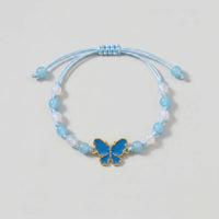 Pack Of 5 Girls Multicolour Butterfly Beaded Bracelet Sets Bracelet