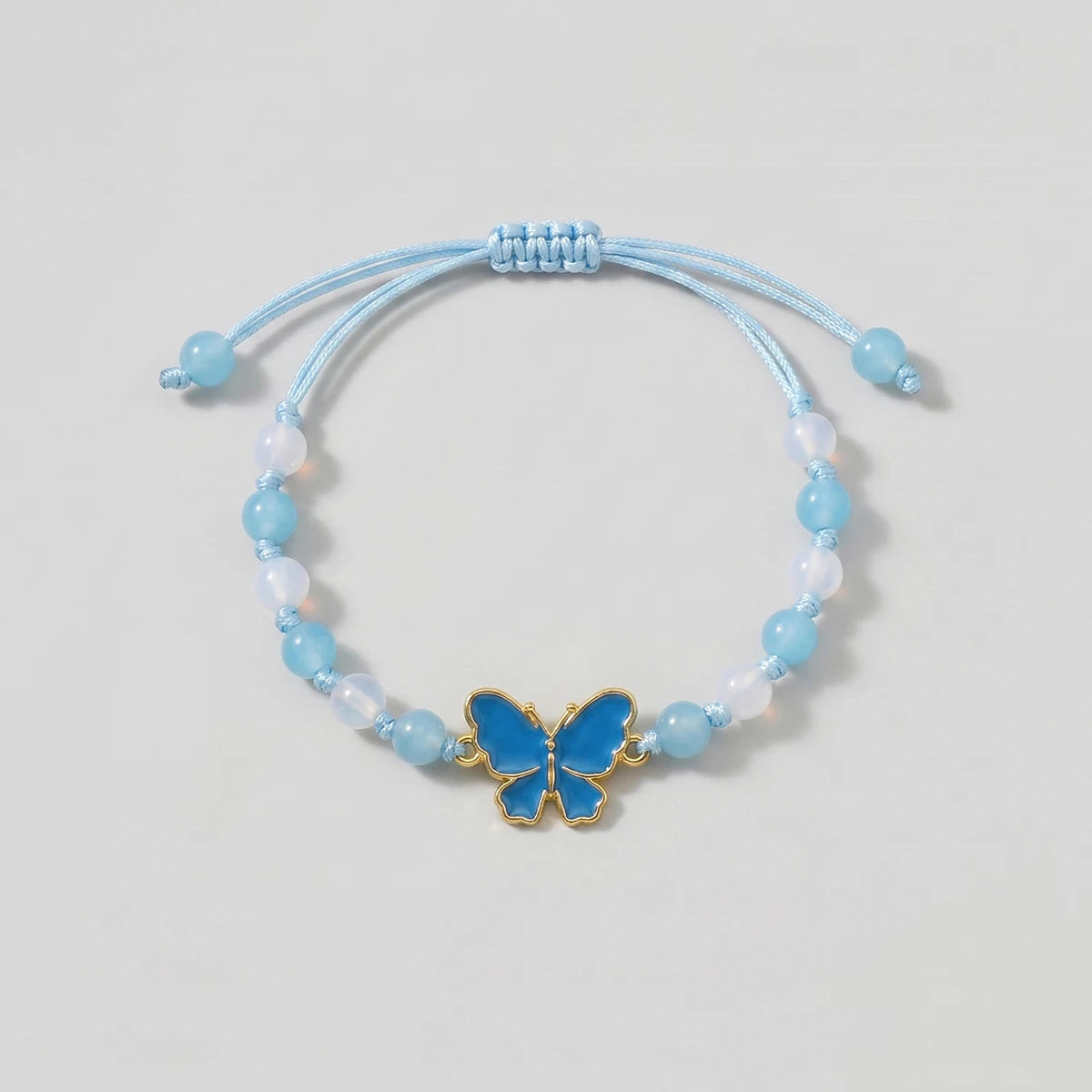 Pack Of 5 Girls Multicolour Butterfly Beaded Bracelet Sets Bracelet