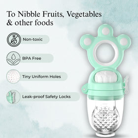 Baby Sea Green Fruit & Vegetable Silicone Teether Stick Trending Accessories