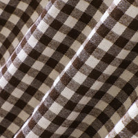 Girls Multicolor Checked Bow Long Sleeves A-line Dress Casual Dresses
