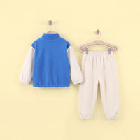 Boys Off White Solid Sweatshirt With Jogger Sets 2 pc. Sets