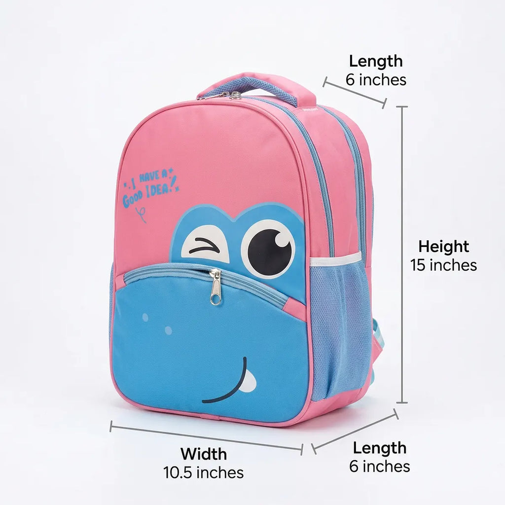 Girls Pink Cartoon Canvas School Backpack Trending Accessories