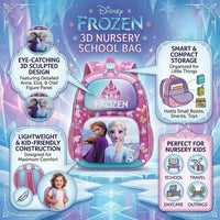 Kids Pink Frozen Character Hard-Shell School Backpack Trending Accessories