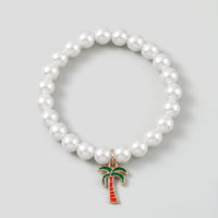 Pack Of 5 Girls Multicolour Pearl Charm Bracelet Sets Bracelet