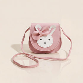 Girls Pink Bunny Applique Sling Bag Sling Bags Pink Onesize
