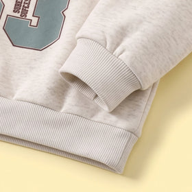 Boys Light Grey Typographic Polo Sweatshirt & Jogger Sets Sets