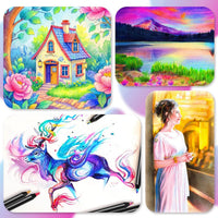 7-in-1 Rainbow Coloured Pencils Pack of 12-7 Color-in-1 Multicolour Drawing Pencils for Kids Sketching & Colouring Trending Accessories