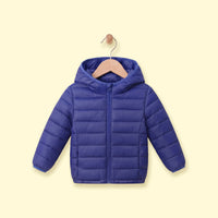 Boys Navy Blue Hooded Quilted Puffer Jacket Coats & Jackets Navy Blue 3-4 Y