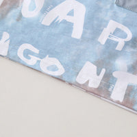 Boys Light Blue Typographic Printed Short Sleeve T-Shirt With Elasticated Shorts Sets 2 pc. Sets