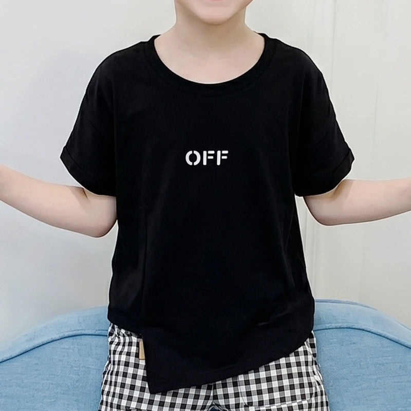 Girls Black Eye Graphic Printed Short Sleeve T-Shirt With Gingham Shorts Sets 2 pc. Sets