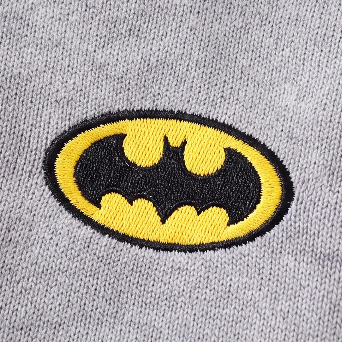 Boys Grey Batman Logo Printed Cardigan Sweaters & Cardigans