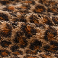 Girls Multicolor Leopard Printed Fleece Front Zipper Sleeveless Winter Jacket Coats & Jackets