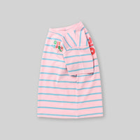 Girls Striped Short Sleeves T-Shirt Tshirts   