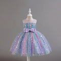 Girls Lavender Star Foil Print Sleeveless Fit & Flare Party Wear Dress Party Dresses Lavender 2-3 Y