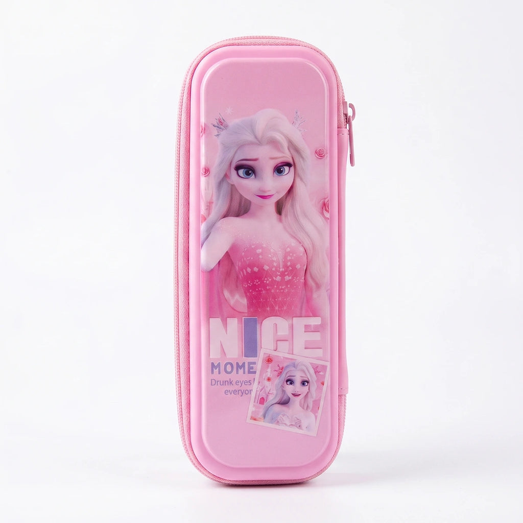 Pink Color Elsa Character Pencil Box Trending Accessories Pink Onesize