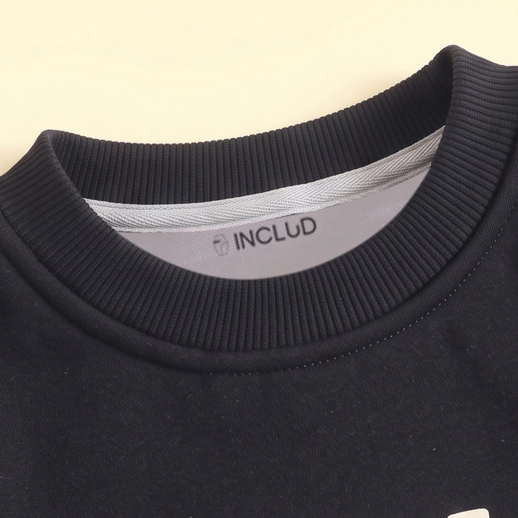 Boys Black Typographic Long Sleeve Sweatshirt Sweatshirts & Hoodies