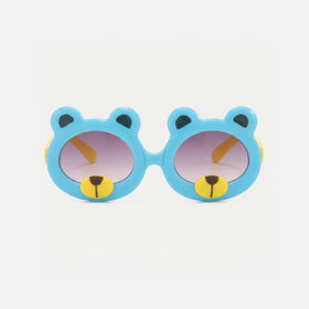 Girls Blue Bear Shaped Sunglasses Sunglasses