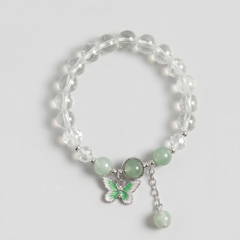 Pack Of 4 Girls Multicolour Butterfly Beads Bracelet Sets Bracelet