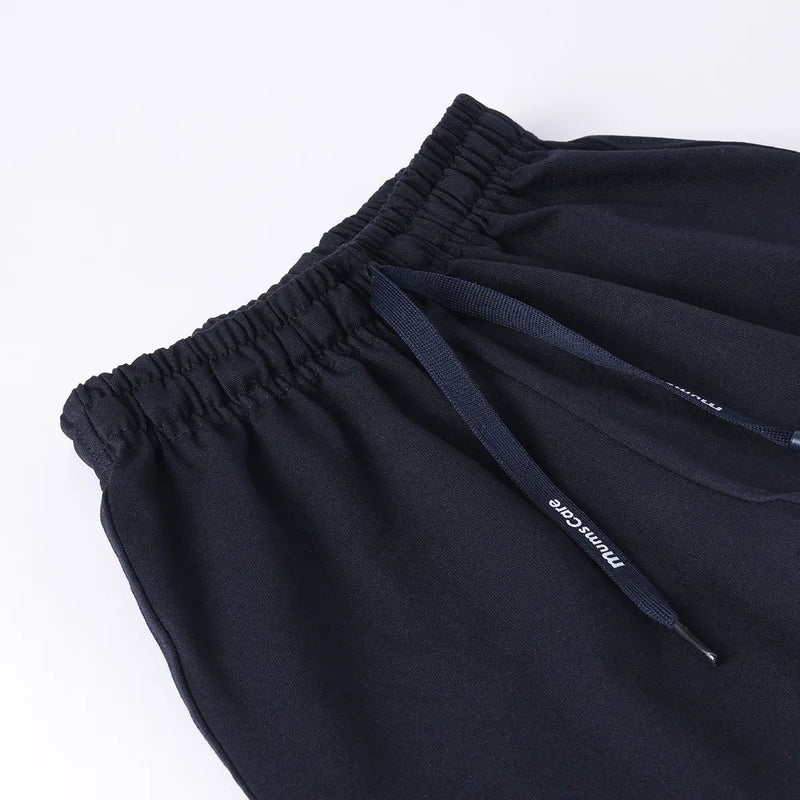 Boys Navy Typographic Short Sleeve T-Shirt With Drawstring Shorts Sets Sets