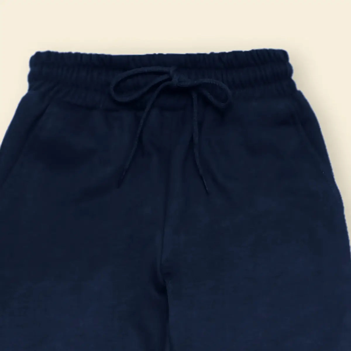 Boys Navy Blue Solid Cross Pocket Elasticated Joggers Trackpants & Joggers