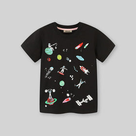 Boys Printed Short Sleeves T-Shirt Tshirts   