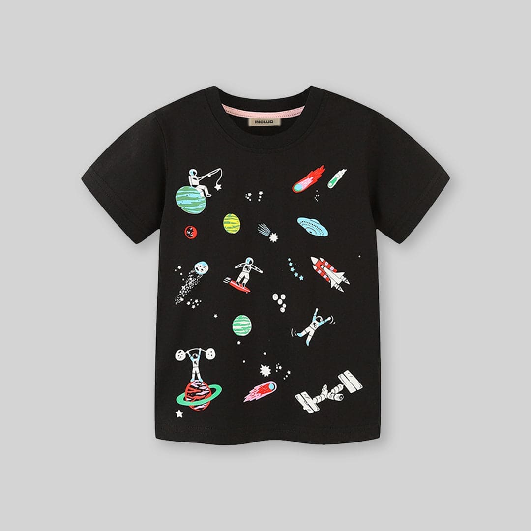 Boys Printed Short Sleeves T-Shirt Tshirts   