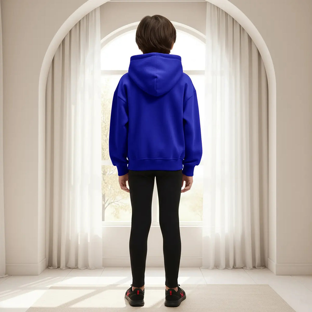 Boys Royal Blue K-POP Fever Graphics Hoodies Sweatshirts & Hoodies