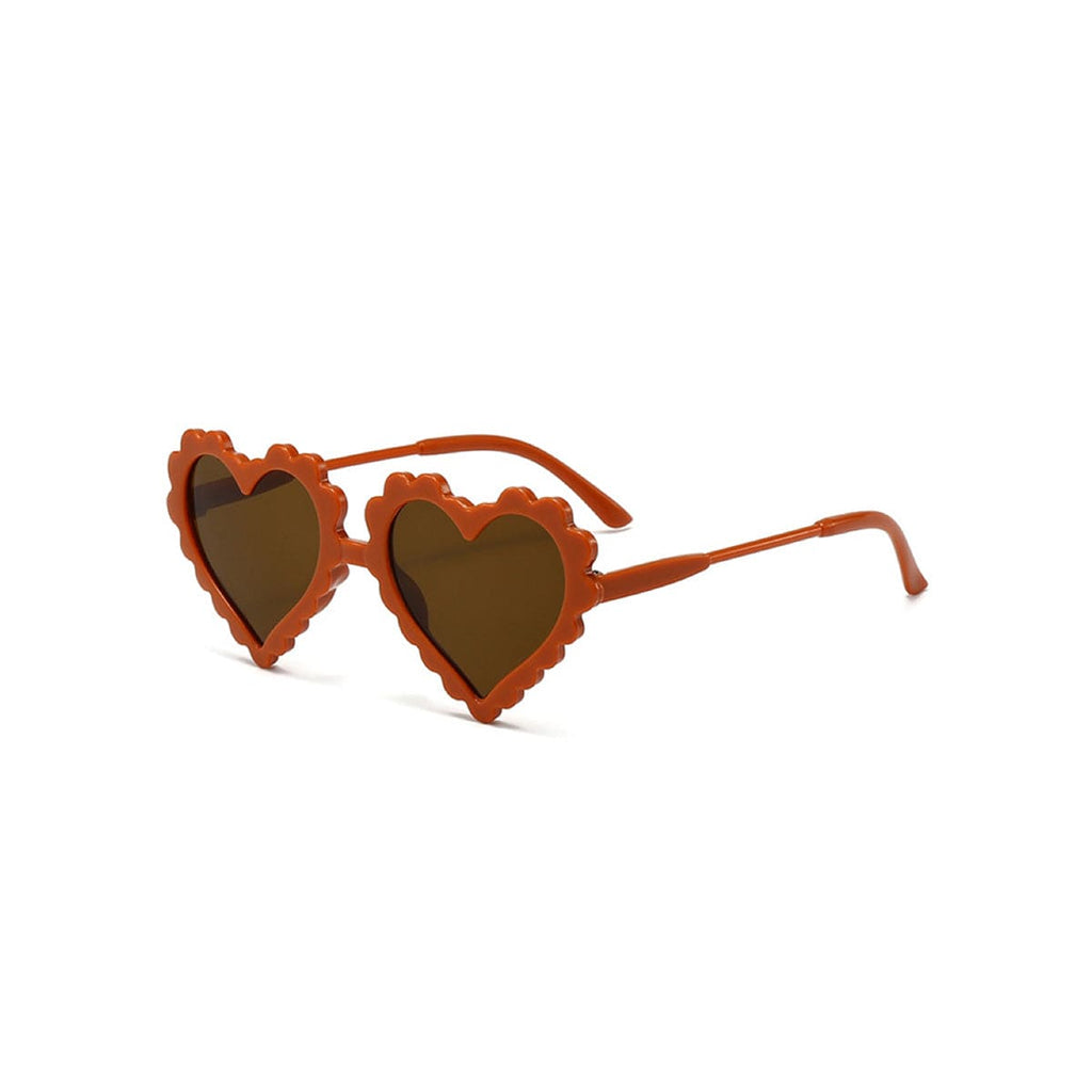 Girls Orange Heart Shape Sunglasses Accessories orange Onesize 