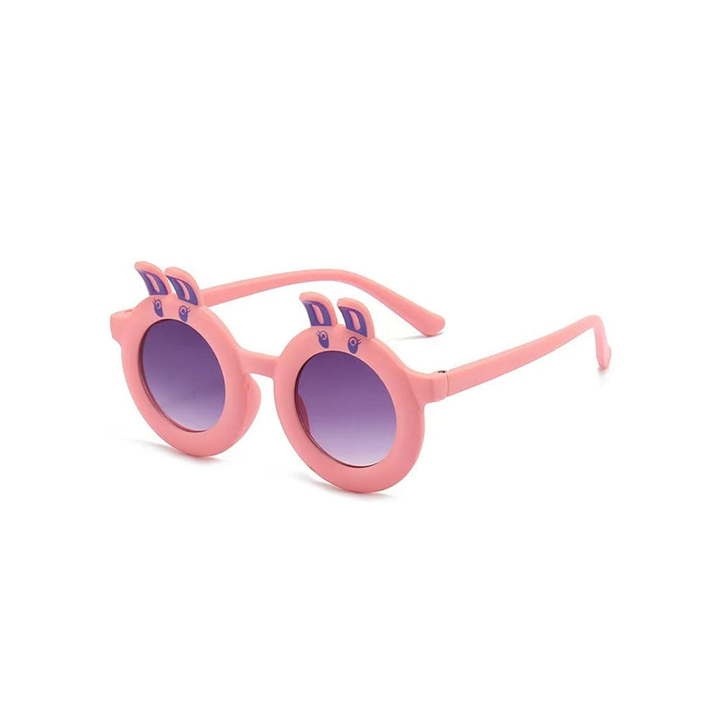 Girls Pink Round Bird Ear Sun Glasses Accessories Pink Onesize 