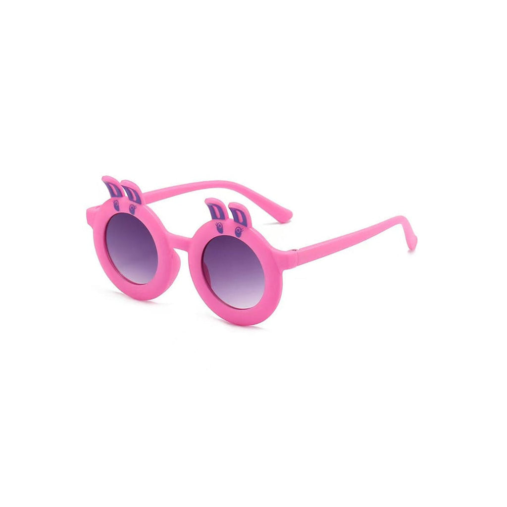 Girls Fuchsia Round Bird Ear Sun Glasses Accessories Fuchsia Onesize 