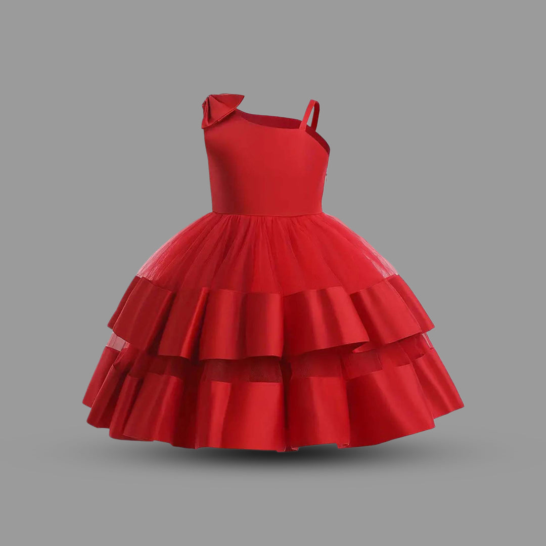 Girls Sleeveless Layered Party Dress Party Dresses   