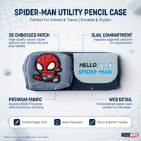 Spider Man Boys Pencil Organizer Pouch -Multi Pocket Zipper Pencil Case for School Trending Accessories