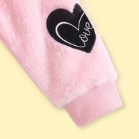 Girls Light Pink Typographic Sweatshirt & Pants Sets 2 pc. Sets