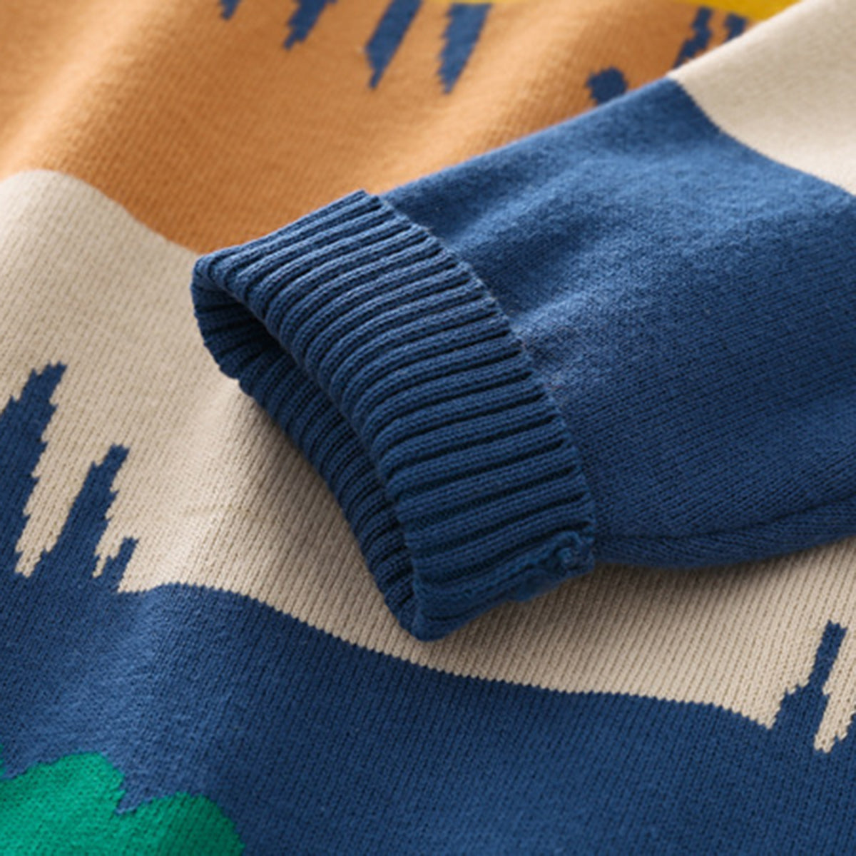 Boys Multicolor Stripes Regular Sweater Sweaters & Cardigans