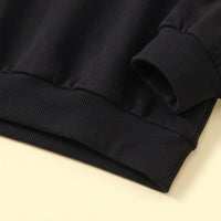 Girls Black Bow Applique Sweatshirt & Pants Sets 2 pc. Sets