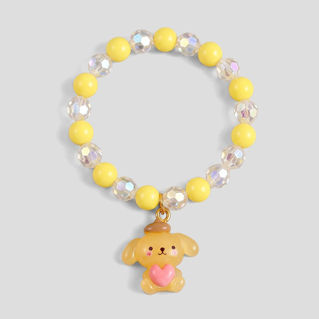 Pack Of 5 Girls Multicolour Bunny & Cat Beaded Bracelet Sets Bracelet