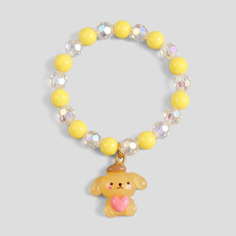Pack Of 5 Girls Multicolour Bunny & Cat Beaded Bracelet Sets Bracelet