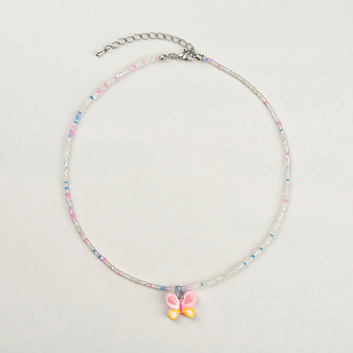 Pack Of 4 Girls Multicolour Beaded Charm Necklace Sets Necklace and Chains