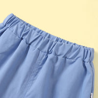 Girls Blue Flutter Sleeve Top With Pants Sets 2 pc. Sets